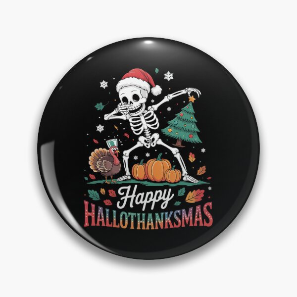Item preview, Happy Hallothanksmas Halloween Thanksgiving Christmas12  designed and sold by RsFilsingerArt.