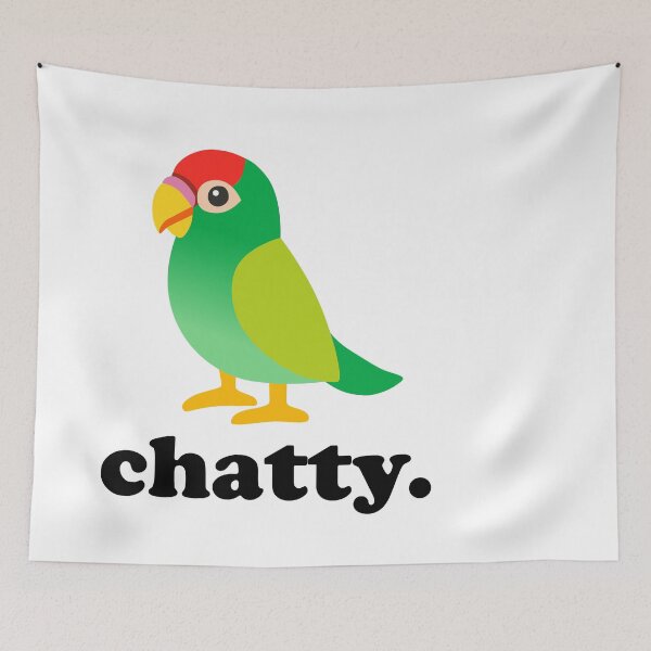 Item preview, Chatty parrot designed and sold by GingerLabz.
