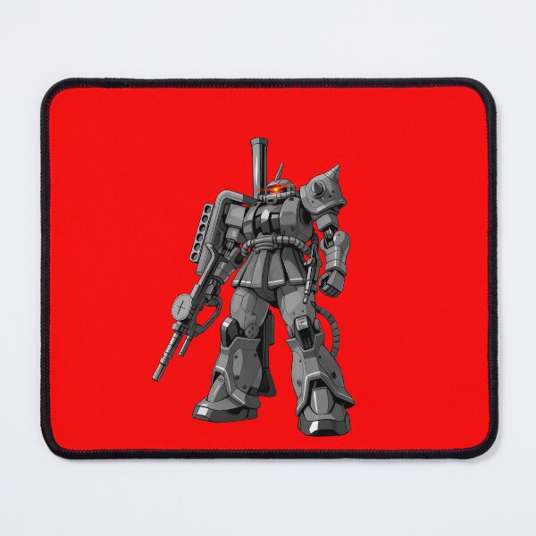 Item preview, black white illustration zaku mecha char aznable GUNDAM RED COMET vector art designed and sold by sabartgunpla.