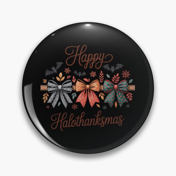 Item preview, Happy Hallothanksmas Halloween Thanksgiving Christmas30  designed and sold by RsFilsingerArt.