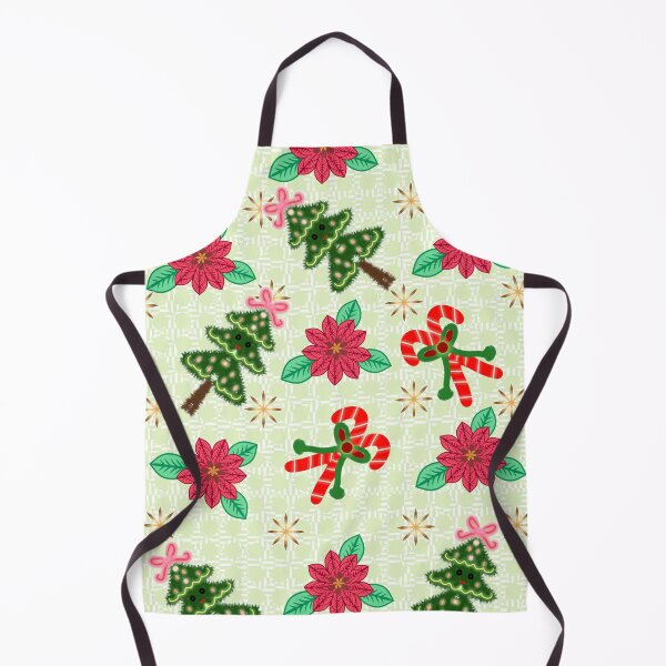 Item preview, Cute Christmas Poinsettia Trees & Candy Canes Pattern designed and sold by HopeAndHustle.