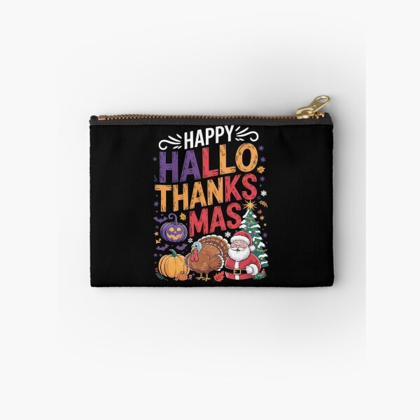 Item preview, Happy Hallothanksmas Halloween Thanksgiving Christmas123  designed and sold by RsFilsingerArt.