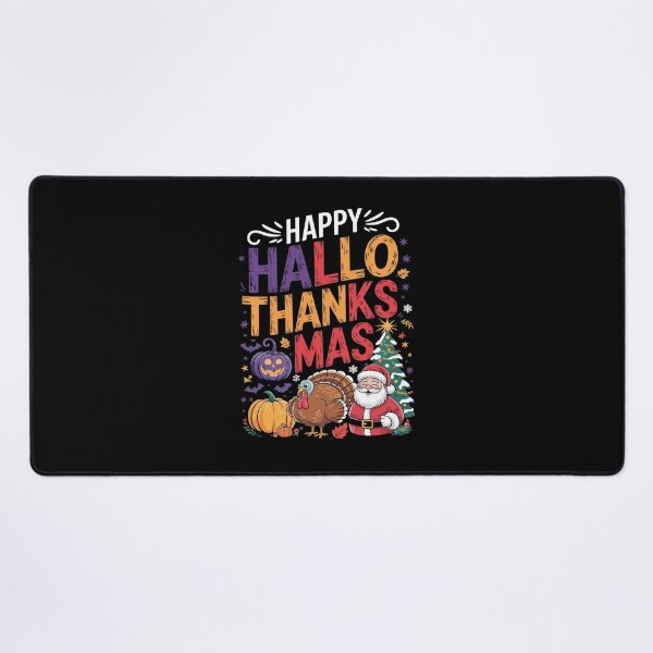Item preview, Happy Hallothanksmas Halloween Thanksgiving Christmas123 designed and sold by RsFilsingerArt.