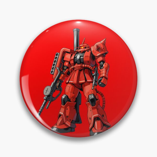 Item preview, full colour illustration zaku mecha char aznable GUNDAM RED COMET vector art designed and sold by sabartgunpla.
