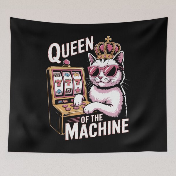 Item preview, Queen Of The Slot Machine Casino Gambling Lover designed and sold by MeowtivationP.