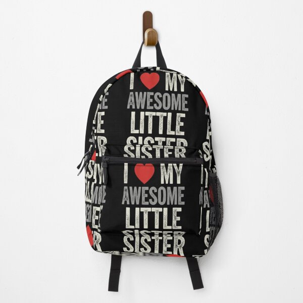 Item preview, I Love My Awesome Little Sister Heart - Sibling Appreciation designed and sold by FreeArt2.