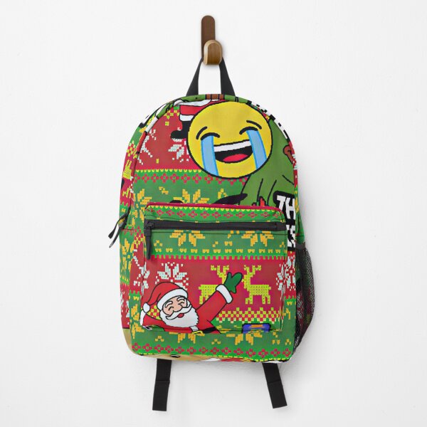 Item preview, Funny Meme Ugly Christmas Sweater T-Shirt & Sticker – Viral Meme Faces on Classic Holiday Pattern designed and sold by ZyxDes.