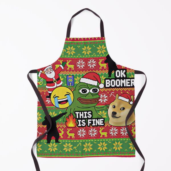 Item preview, Funny Meme Ugly Christmas Sweater T-Shirt & Sticker – Viral Meme Faces on Classic Holiday Pattern designed and sold by ZyxDes.
