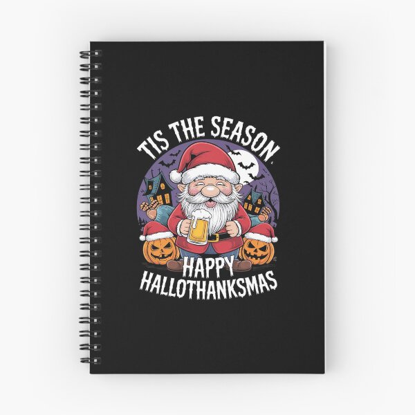 Item preview, Happy Hallothanksmas Halloween Thanksgiving Merry Christmas  designed and sold by RsFilsingerArt.