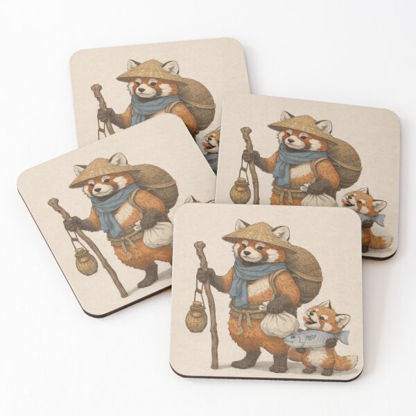 Item preview, Traveling Red Fox with Playful Cub designed and sold by Maverickystore.