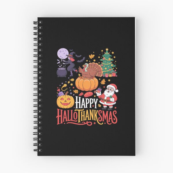 Item preview, Happy Hallothanksmas Halloween Thanksgiving Merry Christmas1  designed and sold by RsFilsingerArt.