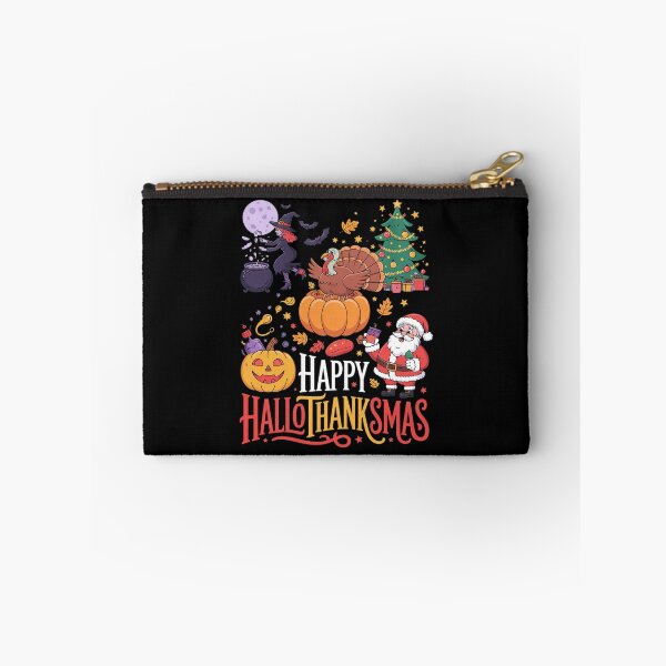 Item preview, Happy Hallothanksmas Halloween Thanksgiving Merry Christmas1  designed and sold by RsFilsingerArt.