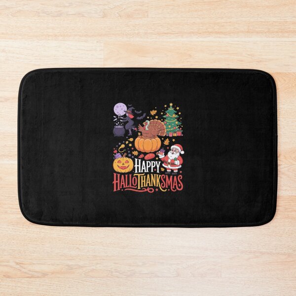 Item preview, Happy Hallothanksmas Halloween Thanksgiving Merry Christmas1  designed and sold by RsFilsingerArt.