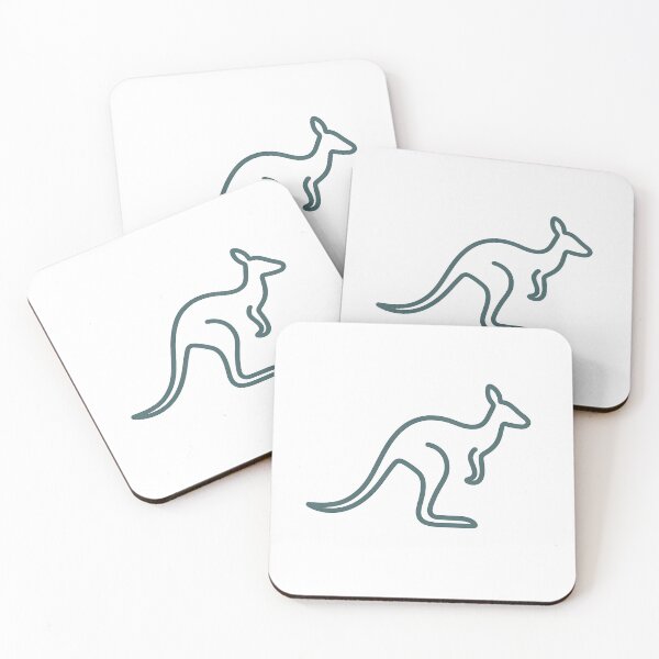 Item preview, Minimal Kangaroo Line Art – Australian Wildlife Icon designed and sold by SVALANART.