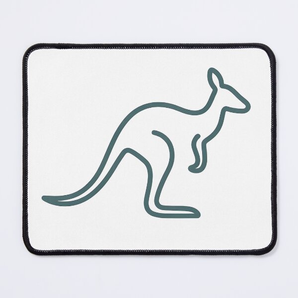 Item preview, Minimal Kangaroo Line Art – Australian Wildlife Icon designed and sold by SVALANART.