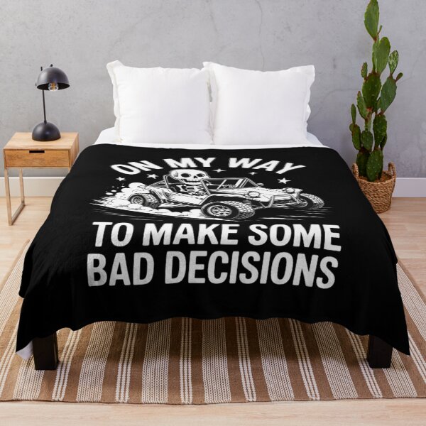 Item preview, On My Way to Make Some Bad Decisions Funny Meme Skeleton designed and sold by VerseFarm.