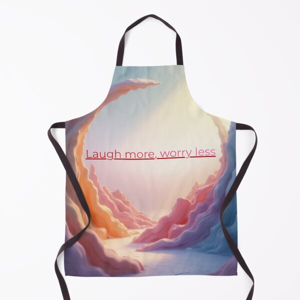 Item preview, Laugh More Worry Less – Positive Quote Art designed and sold by ISA STORE.
