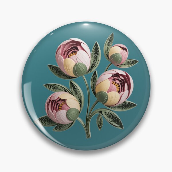 Item preview, Elegant peony,style quilling. designed and sold by elegantpaterns.