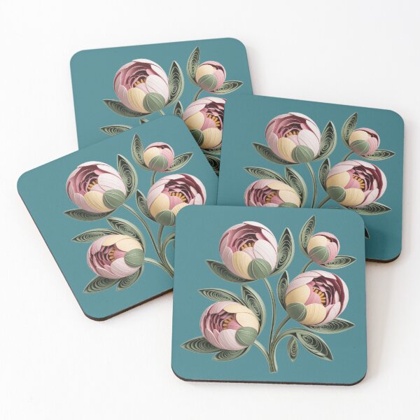 Item preview, Elegant peony,style quilling. designed and sold by elegantpaterns.