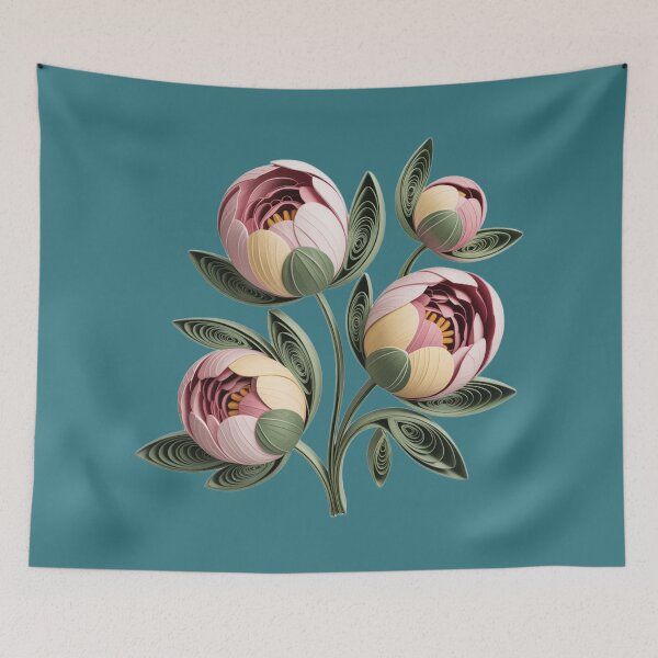 Item preview, Elegant peony,style quilling. designed and sold by elegantpaterns.