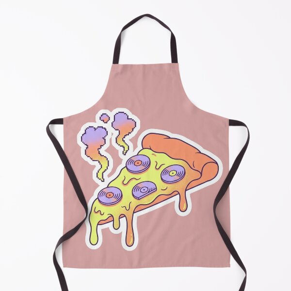 Item preview, Retro Neon Pizza Slice | Vinyl Record Pepperoni Aesthetic designed and sold by DigitalVibes Art, CreatorSpace, PixelMood. By AngryFish.Art..