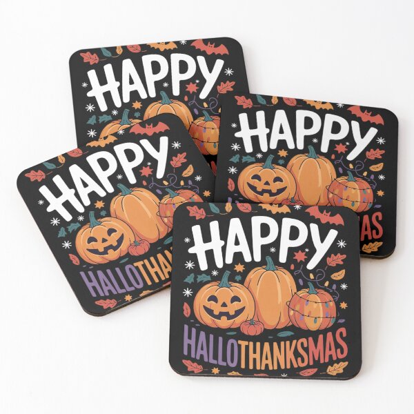 Item preview, Happy Hallothanksmas Pumpkin Halloween Thanksgiving Xmas  designed and sold by NailMolisa.