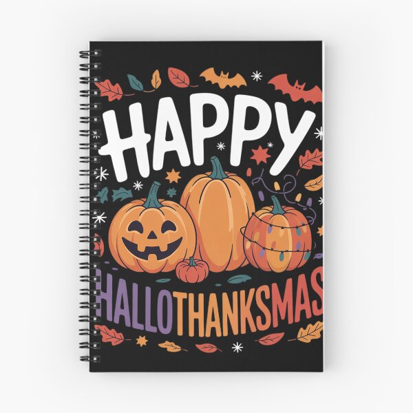 Item preview, Happy Hallothanksmas Pumpkin Halloween Thanksgiving Xmas  designed and sold by NailMolisa.