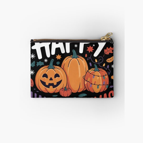 Item preview, Happy Hallothanksmas Pumpkin Halloween Thanksgiving Xmas  designed and sold by NailMolisa.