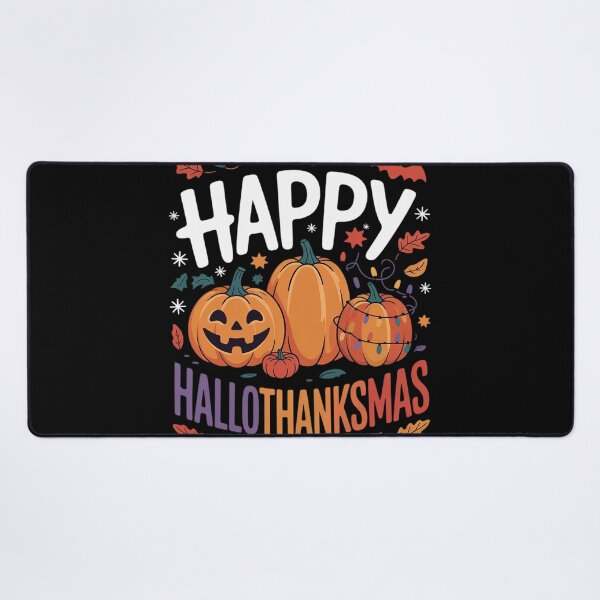 Item preview, Happy Hallothanksmas Pumpkin Halloween Thanksgiving Xmas designed and sold by NailMolisa.