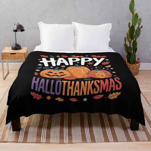 Item preview, Happy Hallothanksmas Pumpkin Halloween Thanksgiving Xmas designed and sold by NailMolisa.