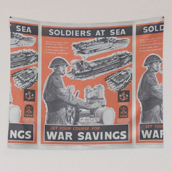 Item preview, British wartime poster. Restored Print of Army Sea Craft designed and sold by JonDelorme.