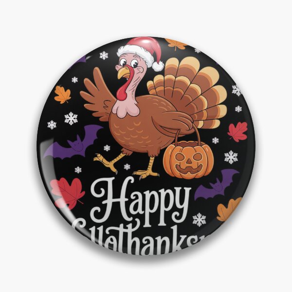 Item preview, Happy Hallothanksmas Shirt Halloween Thanksgiving Christmas  designed and sold by NailMolisa.
