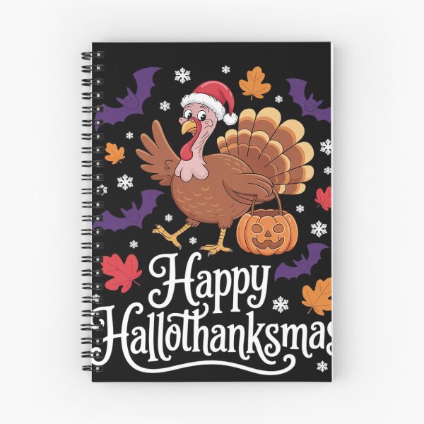 Item preview, Happy Hallothanksmas Shirt Halloween Thanksgiving Christmas  designed and sold by NailMolisa.