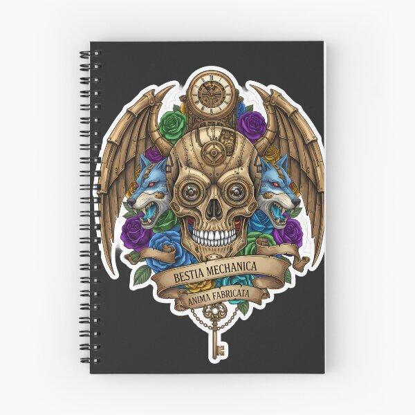Item preview, Steampunk Wolf Skull Mechanical Art designed and sold by Ekracreatives.