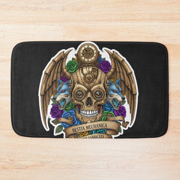 Item preview, Steampunk Wolf Skull Mechanical Art designed and sold by Ekracreatives.