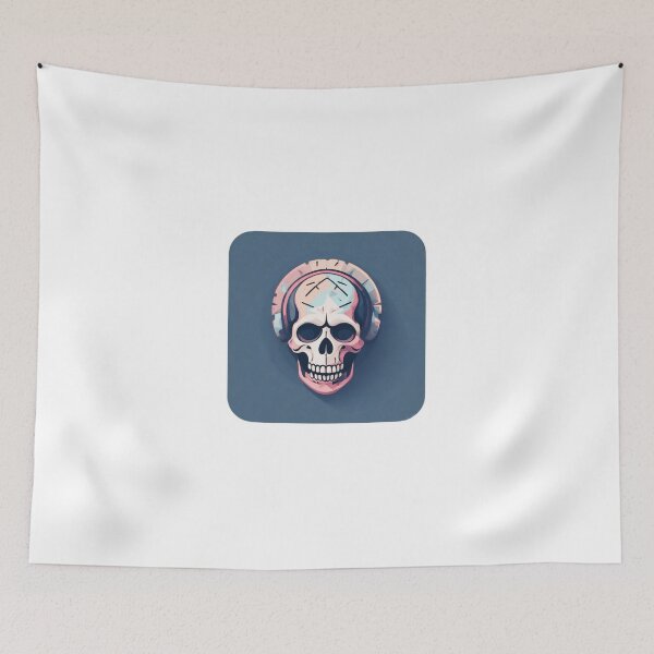 Item preview, Skull with Headphones Icon designed and sold by RED-MOUSE.