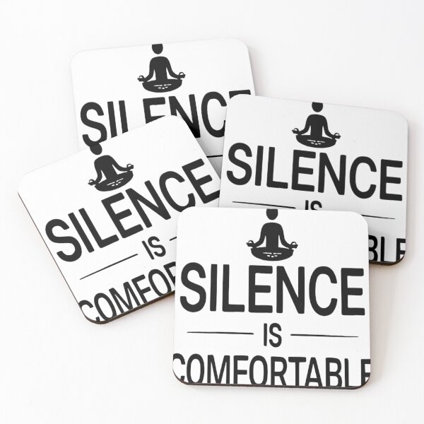 Item preview, Silence Is Comfortable – Introvert Identity Minimalist Quote T-Shirt designed and sold by RMTrendy.