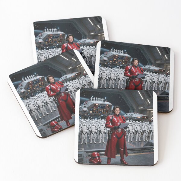 Item preview, Crimson Royal Guard | Gaze of Command Troopers Sci-Fi Art Print designed and sold by graphicsangels.