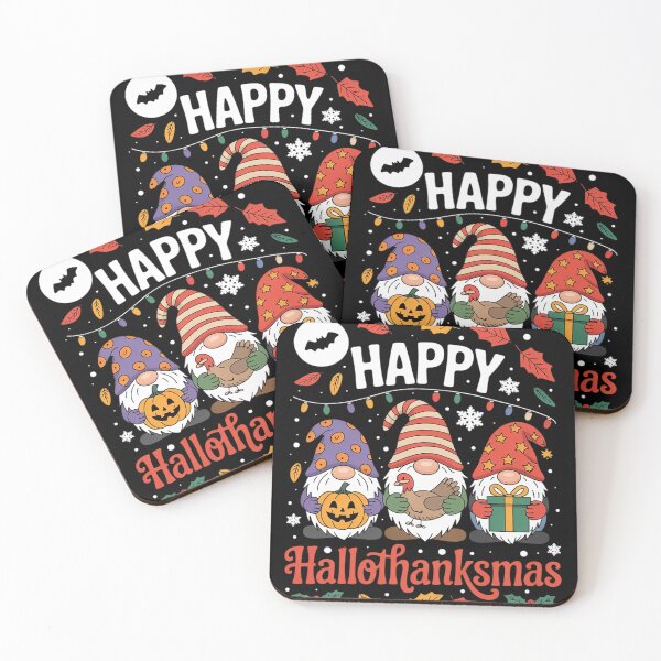 Item preview, Happy Hallothanksmas Shirt Halloween Thanksgiving Christmas01  designed and sold by NailMolisa.