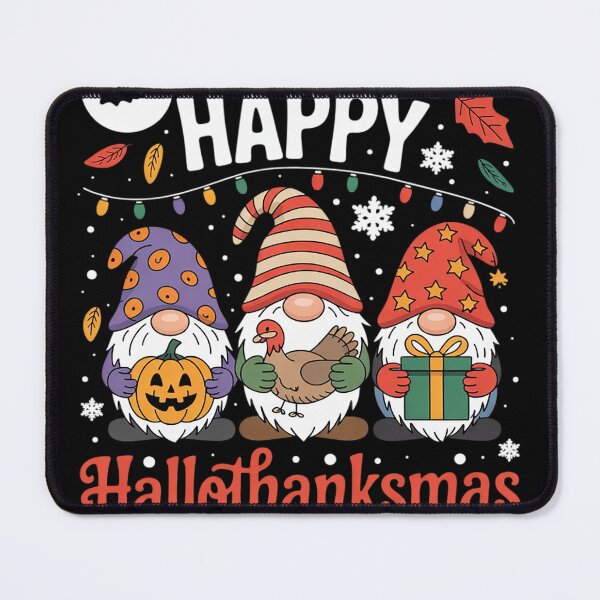 Item preview, Happy Hallothanksmas Shirt Halloween Thanksgiving Christmas01 designed and sold by NailMolisa.