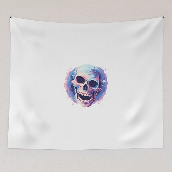 Item preview, Vibrant Watercolor Skull Illustration designed and sold by RED-MOUSE.