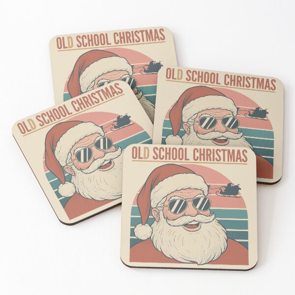 Item preview, Cool Retro Santa Aviator Sunglasses T-Shirt & Sticker – Vintage Halftone Christmas Graphic designed and sold by ZyxDes.