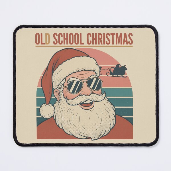 Item preview, Cool Retro Santa Aviator Sunglasses T-Shirt & Sticker – Vintage Halftone Christmas Graphic designed and sold by ZyxDes.