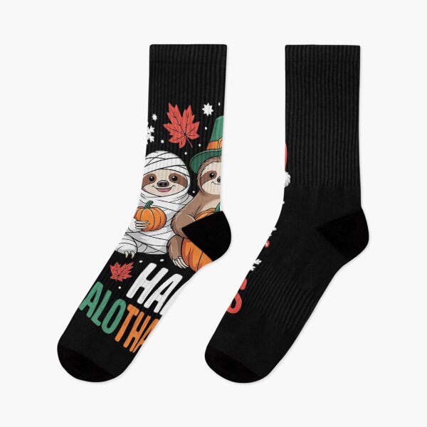 Item preview, Happy Hallothanksmas Sloth Xmas Thanksgiving Halloween  designed and sold by NailMolisa.