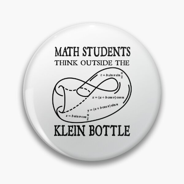 Item preview, Funny Nerdy Math Students Think Outside the Klein Bottle Math Teacher Black Text designed and sold by MathWare MathClips.