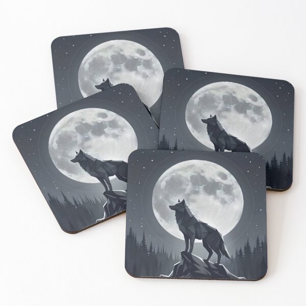 Item preview, Lone Sigma Wolf Under Full Moon designed and sold by DigitalGears.