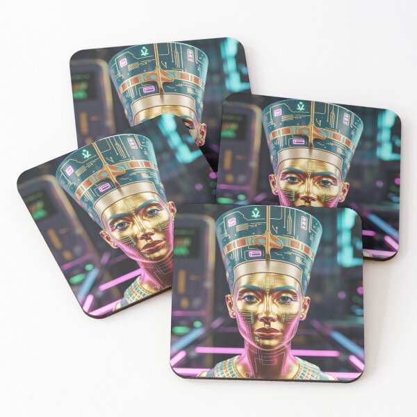 Item preview, Ancient Egyptian Queen in Cyberpunk Style designed and sold by Wonderful Designs.
