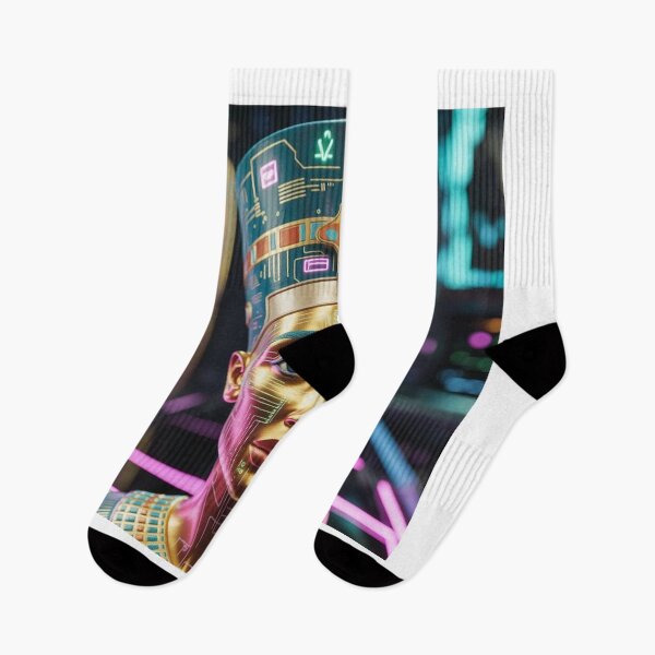 Item preview, Ancient Egyptian Queen in Cyberpunk Style designed and sold by Wonderful Designs.