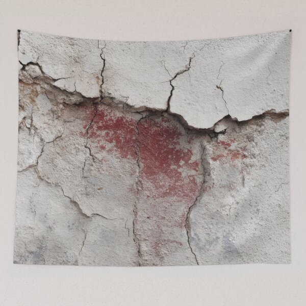 Item preview, Cracked wall with faded paint detail designed and sold by anytka.