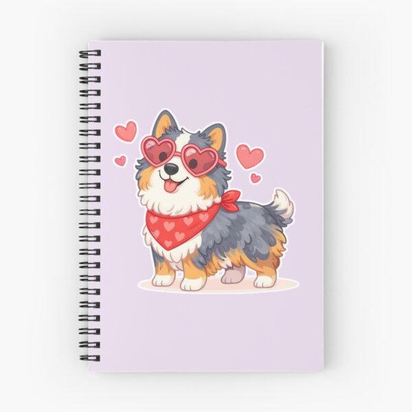 Item preview, Cute Australian Shepherd in Love – Minimal Valentine Dog Illustration designed and sold by GoodyPaws.